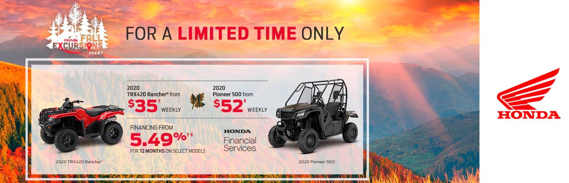 Honda: Honda Fall Excursions - ATV/SxS